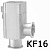 Вакуумный угловой клапан пневматический SMC KF16